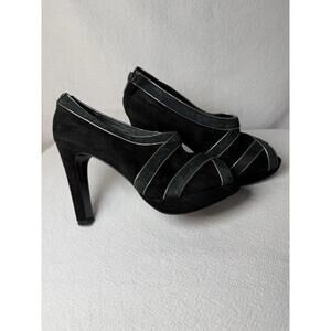 J.Crew Tilly Two-Tone Peeptoe Platform Heel Women’s Size 8 1/2